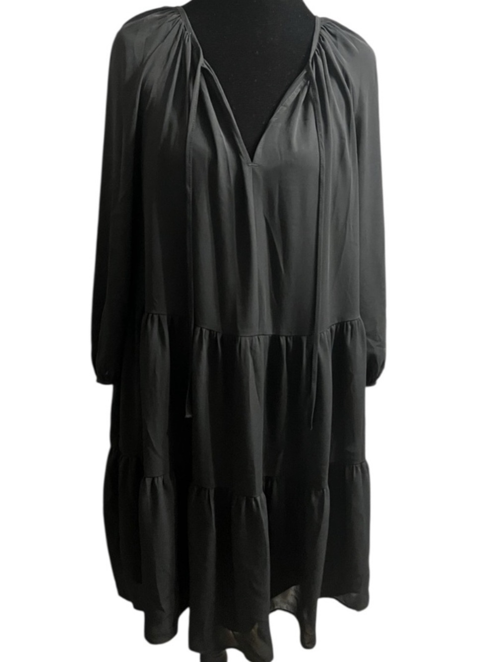 Banana Republic Black Long Sleeve Dress XS